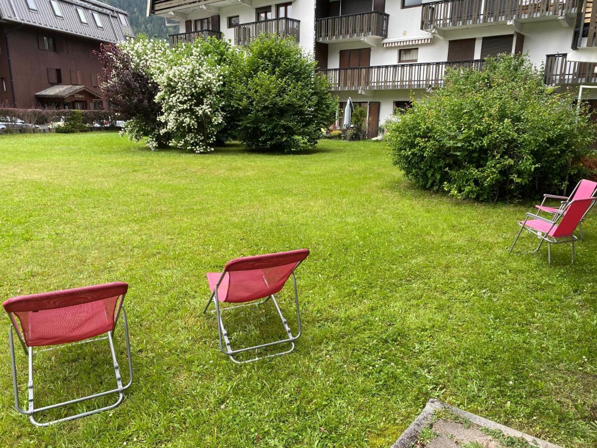 Appartement Style Chalet Avec Grande Terrasse Et Parking Prive Chamonix Bagian luar foto